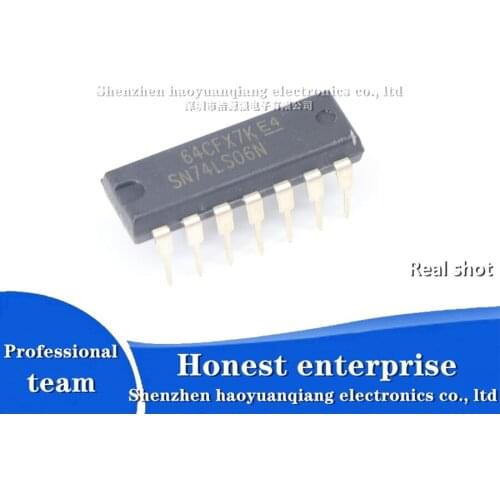1PCS In-line SN74LS06N logic-gate and inverter/inverter DIP-14