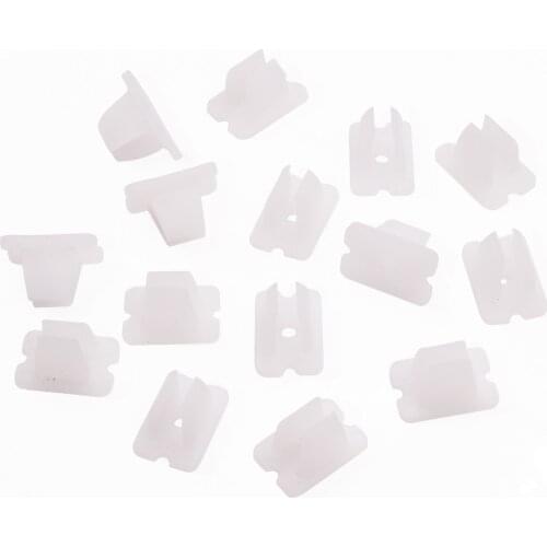 100pcs Clip LED Neon Light Fixing Buckles Mounting Clamp ABS 6x12mm / 8x16mm 5V 12V 24V Waterproof LED Strip Neon Light Clips