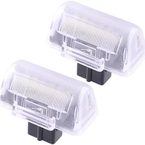 2Pcs/Set 12V Car License Number Plate Light Lamp Fit For Ford Transit Bus Box Van Connect Tourneo 86VB13550AH 86VB13550AK 2 Pins