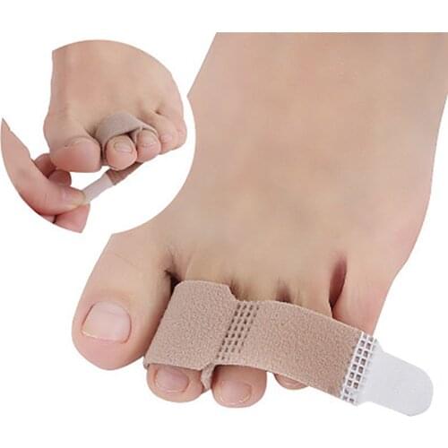 2pcs Foot Toe Corrector Belt Finger Straightener Hammer Toe Hallux Valgus Corrector Bandage Toe Separator Foot Care