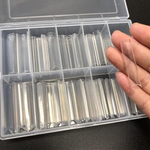 200PCS/Box UV Gel Nail Extension System Sculpted Clear/Natural Sqaure False Nail Tips XL Extra Long C Curved Salon Usage E0097