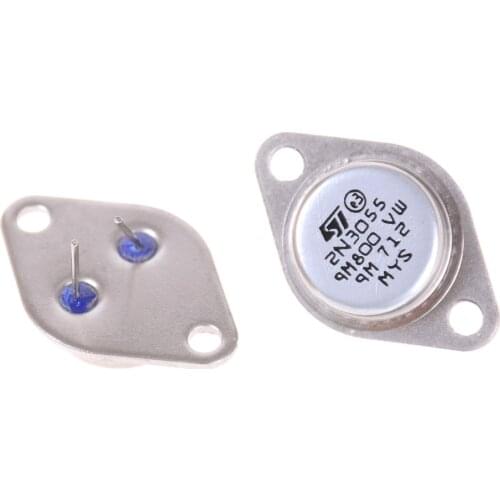 5pcs/lot Transistor 2N3055 15A 100V 115W TO-3 Iron Seal Tube 15A 100V Wholesale