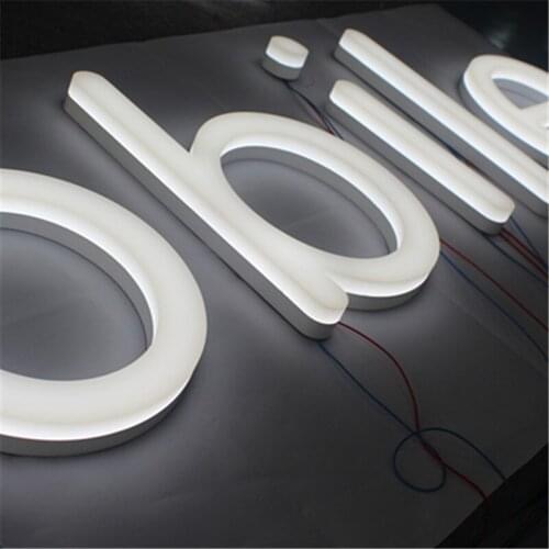 Acrylic front lit customized waterproof letter 3D LED advertising signage for shop office decoration