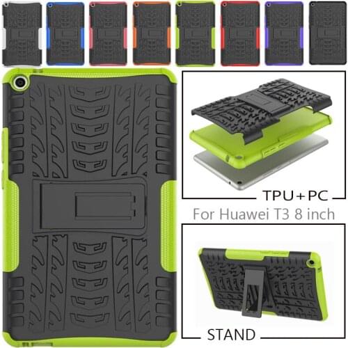 Case for Huawei T3 8 inch Honor Play Pad 2 8.0 inch KOB-L09 KOB-W09 Cover Heavy Duty 2 in 1 Hybrid TPU Silicon PC Coque Capa