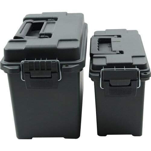 Tactical Tool Case Plastic Military Storage Ammo Box Lightweight High Strength Storage Case Bullet Box Ammo Can Accessory Crate