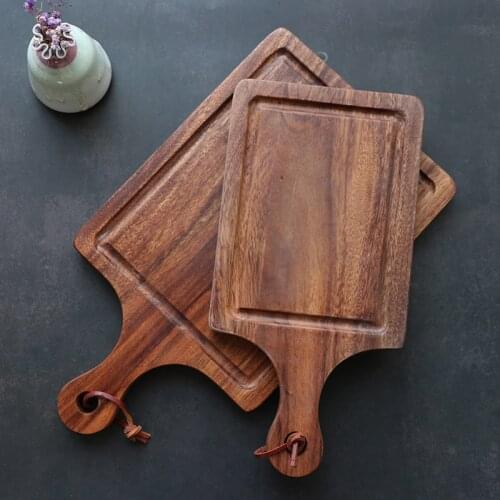 Japanese solid wood pizza steak Baking bread board Maternal and child cooked food pallet chopping board fruit cutting board