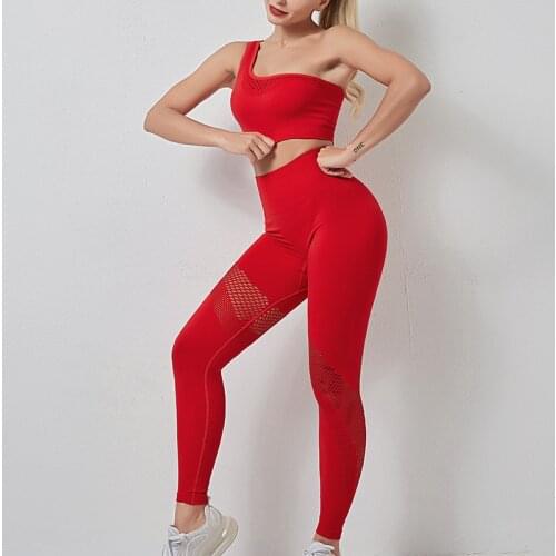 Seamless Yoga Set Women Gym Clothing Tummy Control Fitness Leggings Long Sleeve Crop TShirts Sport Suits Tracksuit outfits