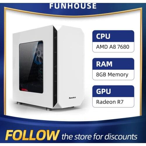 Athlon AMD A8 7680 8G RAM 120G SSD Home Office Computer Assembly Computer Complete DIY Desktop Computer host DIY Cheap Gaming PC