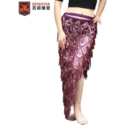 Beautiful Mermaid Sequin Belly Dance Halloween Costume Hip Scarf skirt Belly Dance Triangle Hip Scarf Egyptian Sequin dress S-XL