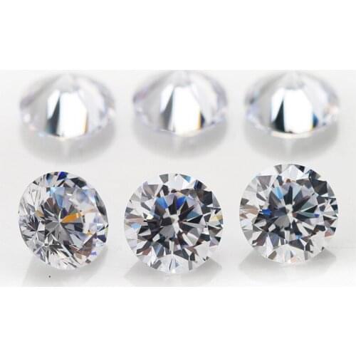 High quality 7.5-12mm charming Moissanite EF color Round shape bright white moissanite vrrious styles