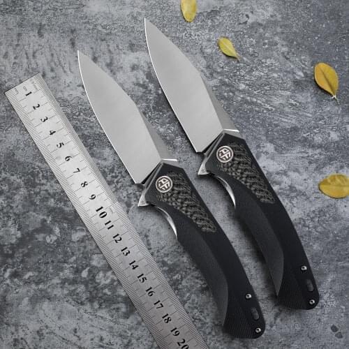 Petrified fish PF838C Original G10 handle D2 steel flipper ball bearing folding knives outdoor EDC pocket tool hunting knife