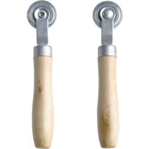 Car Truck Tire Repair Patch Stitch Wheel Roller Puncture Tool Wood Handle New