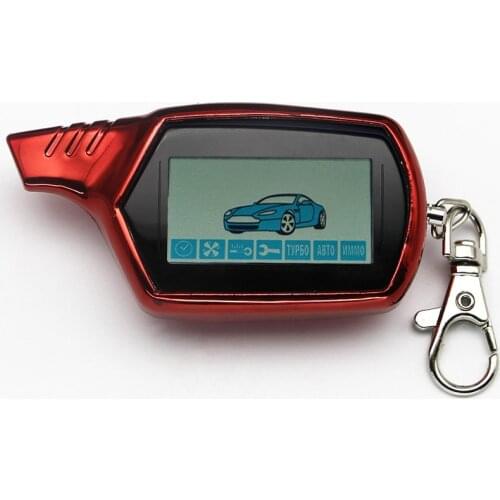 2-way A91 Lcd Remote Control Key Fob Chain keychain+TPU Protective Cover for Vehicle Security starline A91 Car Alarm System