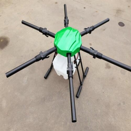 16L 16KG agricultural spraying equipment six axis with water phase plant protection folding drone