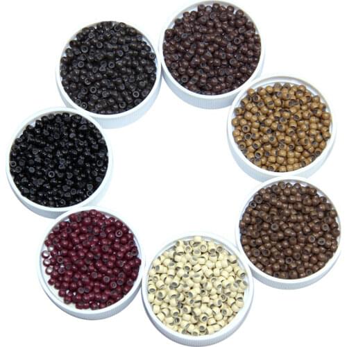 MRSHAIR Silicone Nano Rings 500pcs Micro Beads Tool Kits Dreadlock Hair Extension Tools Plier and Loop for Salon Hairstylist