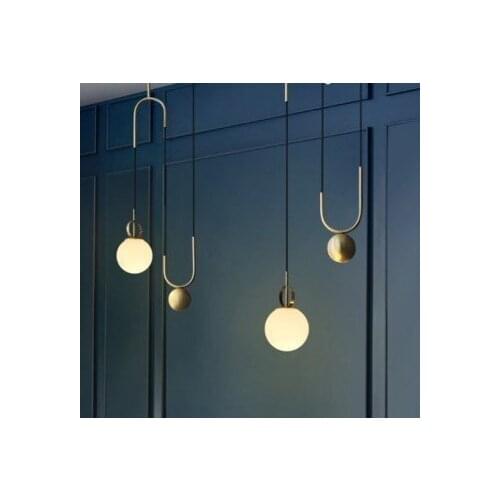 Nordic Pendant Lights Globe Glass Ball Pendant Lamp Lustre Suspension Kitchen Light Fixture E27 Home Lighting Ing luminaire