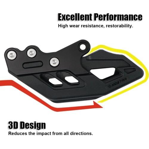 TPU Duralumin Motorcycle Chain guide Black Red Replacement For Honda CRF250R CRF450R CRF250RX CRF450RX CRF250X CRF450X CRF450L