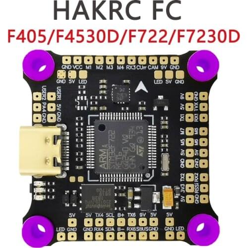 HAKRC FC Flight Control F4530D F7230D 3-6S Dual BEC Built-in OSD 5V/3A 9V/2.5A MINI Flight Controller