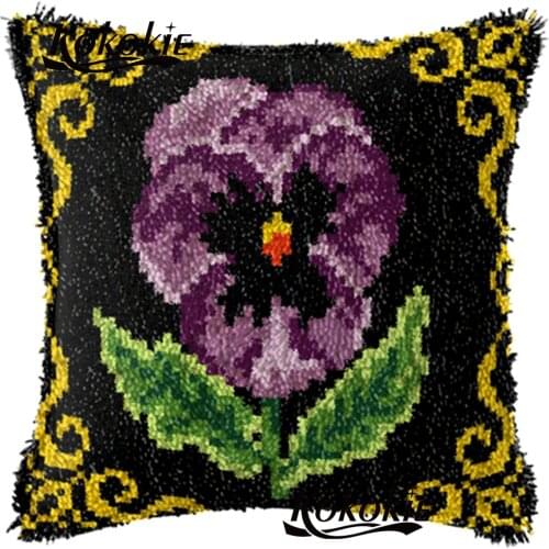 Crocheting Rug Kits Yarn cross stitch kits 3d embroidery Pillowcase latch hook car rug sets embroider needlework kits
