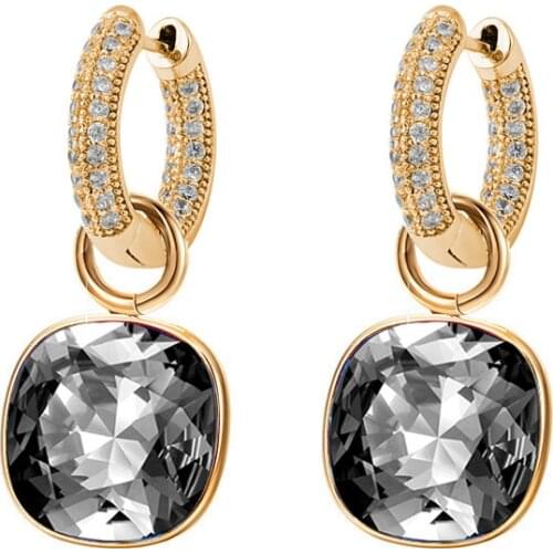 11.11 Fashion Earrings Drop Earring High Quality made with Austria Crystal Color Plated Charm for Women Mothers Day Bijoux Gift