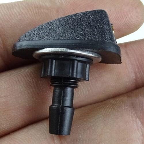 1Pcs Universal Car Vehicle Front Windshield Washer Fan Shaped Water Spout Cover Sprayer Nozzle Black Auto Accessories