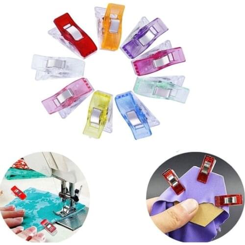 10/25PCS Sewing Clips Plastic Clamps Quilting Crafting Crocheting Knitting Safety Clips Assorted Colors Binding Clips Paper