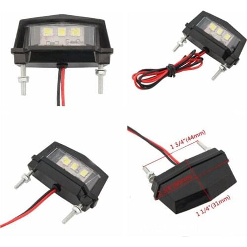 12V Motorcycle License Plate LED light Waterproof Motorcycle License Light