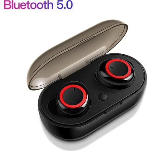 2pcs Bluetooth 5.0 Earphones Portable TWS Wireless In-ear 3D Stereo Sound With Mic Handsfree Sports Earbuds Auto Pairing Headset