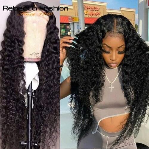 28 30 Inch Deep Wave Frontal Wigs For Black Women Human Hair Curly 13x4 Brazilian Remy Wet And Wavy Water Wave Lace Front Wig
