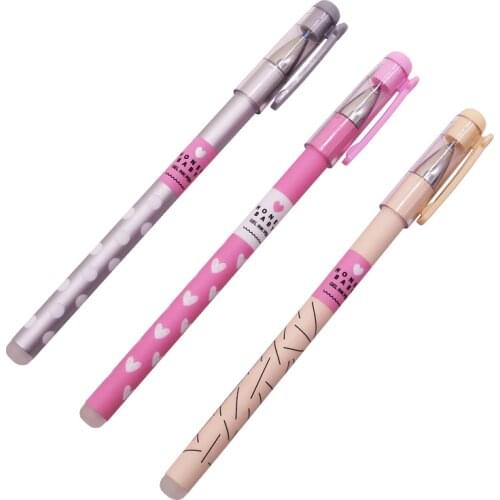 3 Pcs Student Stationery Wholesale Erasable Gel Pen Refills Is Blue Ink Blue Magical Writing Neutral Pen Beautiful Appearance