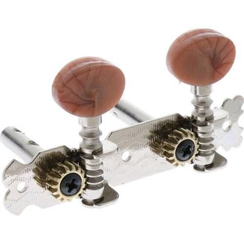 4x Guitar Tuning Pegs Keys Machine Heads Tuners Brown for Ukulele Guitar Uke