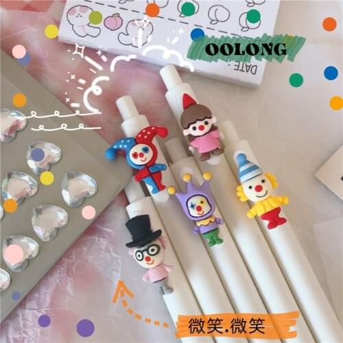 10 Pcs Clown Gel Cute Santa Claus Pen for Writing School Office Christmas Gifts Cute Stationary Novelty Gel Pens