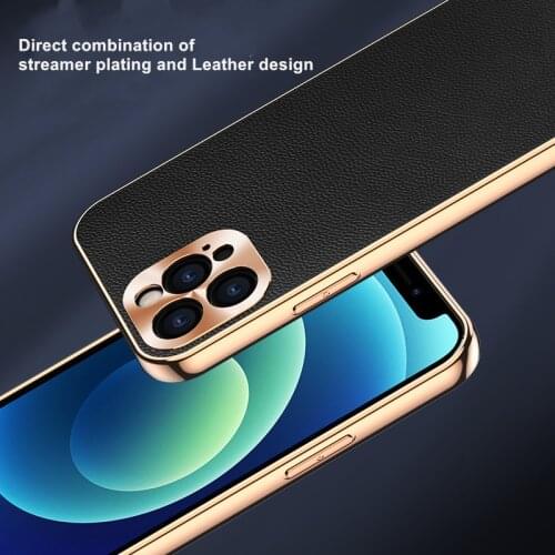 Genuine Leather Phone Case for Huawei P40 Pro Mate 40 30 Pro Armor shockproof Plating Cover for Huawei Nove 8 7 SE Mobile Coques