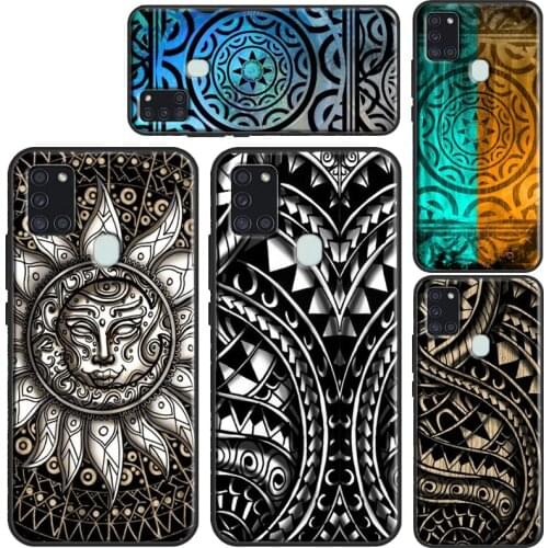 Maori Samoan Polynesian Tribal Case For Samsung A71 A51 A41 A31 A11 A21S A20e A10 A20 S A40 A50 A70 A12 A32 A42 A52 A72