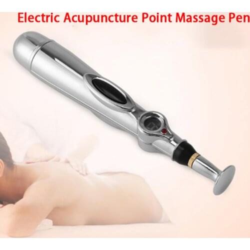 Electric Acupuncture Point Massage Pen Pain Relief Laser Therapy Electronic Meridian Energy Pen Body Head Back Neck Leg Massager