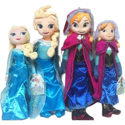 New Frozen Elsa Anna Plush toy Kawaii Cartoon animals Fire Lizard Snowman Olaf Stuffed plush Toys Brinquedos Juguetes