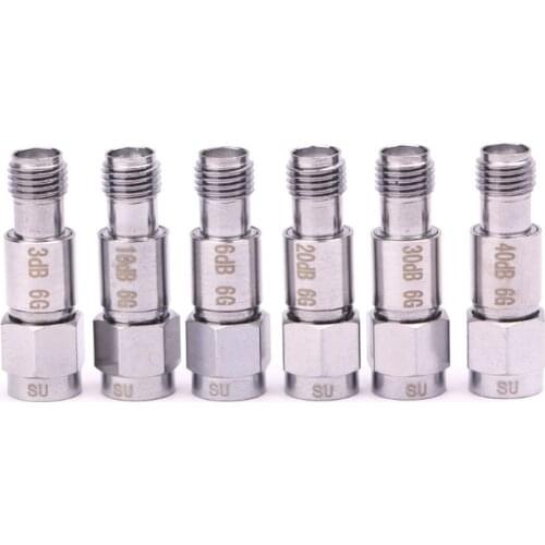 2W SMA Coaxial Fixed Attenuators Frequency 6GHz 8GHz SMA Fixed Connectors