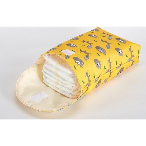 Multifunctional Baby Diaper Organizer Reusable Waterproof Fashion Prints Wet/Dry Bag Mummy Storage Bag Travel Nappy Bag