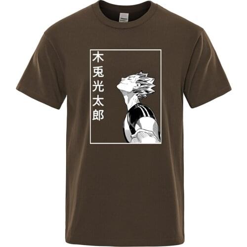 Fashion Casual T Shirt Male Bokuto Koutarou Comics Jujutsu Kaisen Print Tee Cool Comfortable T-Shirt Vogue Crewneck Men Tshirts