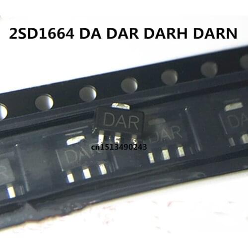 Original new 100pcs/ 2SD1664 DA DAR DARH DARN silk screen SOT89 PNP