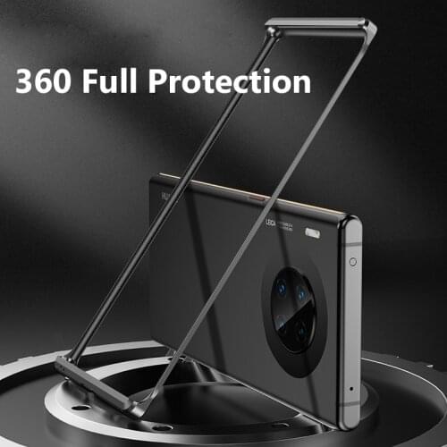Shockproof Aluminum Phone Cover Metal Bumper Case For Huawei Mate 30 Pro Mate 20 Pro P40 Pro P30 Pro P20 Pro Case Light Funda