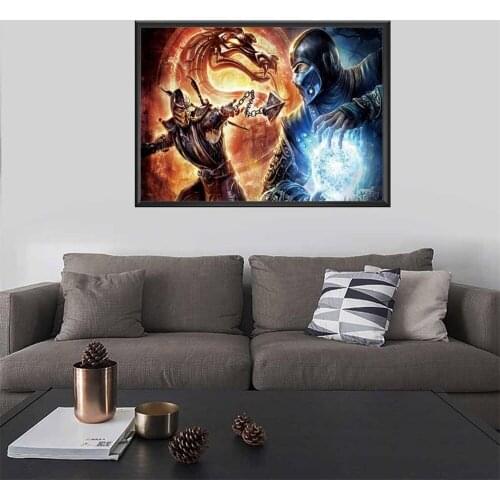 Mortal Kombat Figure Canvas Art Print Painting Poster Wall Pictures For Living Room Home Decoration Decor No Frame