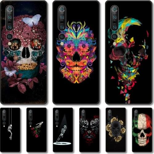 Cool skull Phone Case For Xiaomi MI 11 10 9 5g Lite Ultra Pro Note S Black Shell Cover