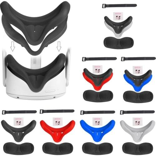 Silicone Cover Durable Comfortable Blindfold For Oculus Quest 2 Silicone Silicone Cover And Eye Mask VR Accessories Dropshipping