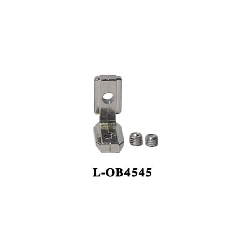 T slot L type 90 degree EU standard 4545 aluminum profile Inside corner connector bracket with 2pcs screws