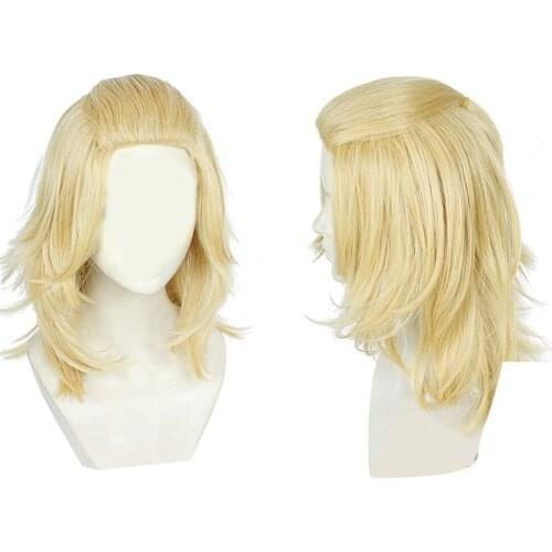 Tokyo Revengers Manjirou Sano Wig 50cm Short Wigs Heat Resistant Synthetic Wig