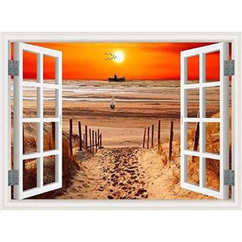 Snowing style Embroidery Counted Cross Stitch Kits Needlework - Crafts 14 ct DMC Color DIY Arts Handmade Decor B21004