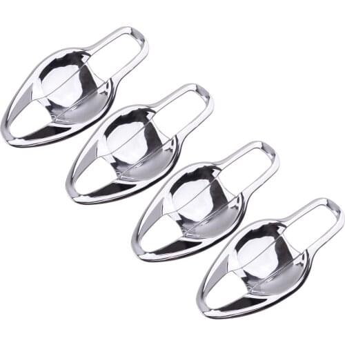 Beler 1 Set Car Door Handle Bowl Trims Protectors Covers Fit for Nissan Qashqai J11 2014-2017 2018 2019 2020 ABS Chrome Style