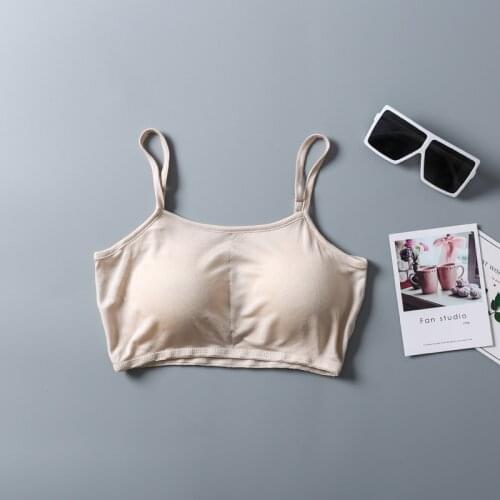 Womens 30% Real Silk 70% Viscose Basic Bra Mini Camisole Half Cami removable Pads 3087
