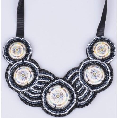 2017 new arrived handmade resin ethnic style maxi collier necklace & womens fashion jewelry & Statement collar choker necklace